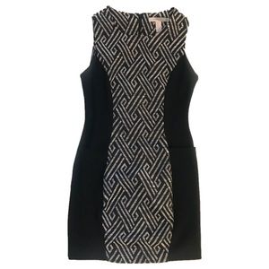 FOREVER 21 Black Dress with Tribal Print